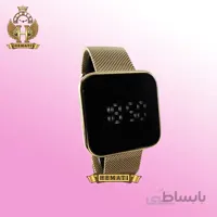 ساعت ال ای دی اسپرت داتیس Datis LED D8488BL طلایی (بند-حصیری)