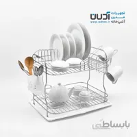 آبچکان رومیزی بزرگ استیل با جاقاشقی و جالیوانی – دلسا