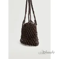 کیف دستی زنانه مانگو مدل بافتنی سوراخ دار