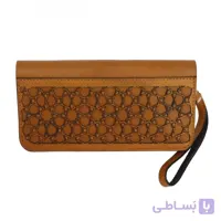 کیف پول چرم طبیعی گیپوری خردلی