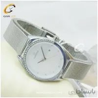 ساعت زنانه بند حصیری نقره ای نوی فورس مدل NF5015L