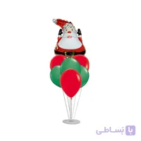 استند بادکنک 7 شاخه بابانوئل کریسمس مدل STA286