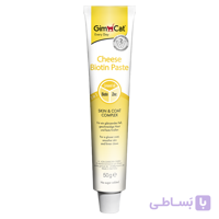 خمیر مالت گربه بیوتین جیم کت با طعم پنیر GimCat Cheese Biotin Paste وزن 50 گرم