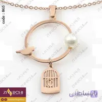 گردنبند استیل (طرح قفس) 865
