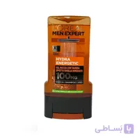 شامپو سر و بدن مردانه لورال Loreal مدل Hydra Energetic حجم 300 میل