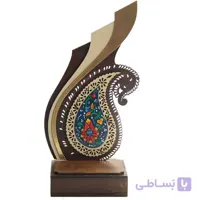 تندیس بته جقه میناکاری طرح سماء ارتفاع 7 سانتی متر کدTT-15