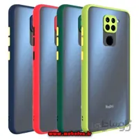 قاب گوشی Redmi Note 9 شیائومی طرح پشت مات دور سیلیکونی محافظ لنزدار کد 36