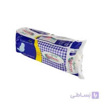 نوار بهداشتی سایز بزرگ مشبک بالدار پنبه ریز ۱۰ عدد