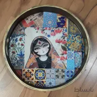 سینی گرد با رویه شفاف رزین کد ۱۰۶۸۲ (کپی)