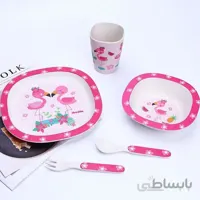 ظروف کودک بامبو طرح فلامینگو