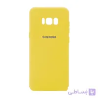 قاب سیلیکونی زیر بسته محافظ لنزدار کد رنگ 503 زرد Samsung S8 Plus