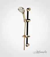 علم دوش مدل یونیکا چند حالته مشکی طلا راسان
