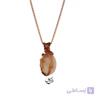 گردنبند زنانه سنگ رز کوارتز NT-819