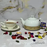 قوری شکس مدل باران ورساچه رنگ طلایی 2400