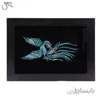 تابلو فیروزه کوبی دست ساز طرح سیمرغ مدل 2607
