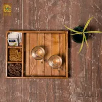 سینی مستطیل چوبی ریباز