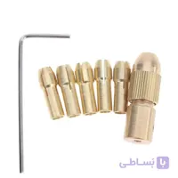 کولت 3 نظام مینیاتوری یک طرفه 0.5 تا 3 میلیمتر شفت 5 ا Mini Drill Chuck Set (0.5~3mm) 5mm shank Diameter