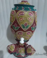 کلمن آب سفالی طرحدار ۱ کد ۱۰۱۶۲۵