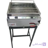 کباب پز استیل حسینی مدل ماهان ا ابعاد : 30 × 40 سانتی متر