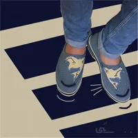 گیوه دست دوز مردانه تلفیق گلدوزی و نقاشی کد 4 ا handmade sneaker combine of embroidery and paint code 4
