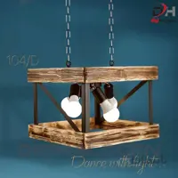 چراغ آویز چوبی مدل 104/D