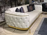مبل چستر مشکی سفید فراز