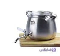 کتری تک استیل شیر دار نیلوفر کد1113