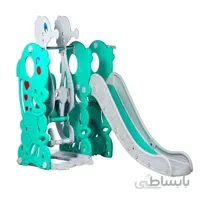 تاب و سرسره کودک طرح دلفین - آبی