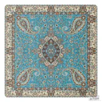 رومیزی مربع ترمه طرح سالار کد 807