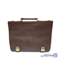 کیف اداری زیر بند دو قفل چرم طبیعی تبریز