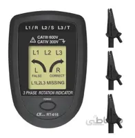توالی فاز لوترون مدل Lutron RT-616 ا LUTRON RT-616 3-PHASE ROTATION TESTER