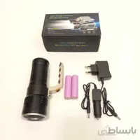 چراغ قوه پلیسی لنترنی زوم دار دو باتری 18650