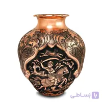 گلدان قلمزنی مدل بلونی طرح شکارگاه ا قیمت به شرط خرید تیمی