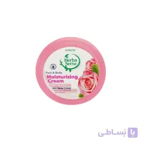 کرم مرطوب کننده Herba Sense با رایحه رز و شیر وزن 150 گرم
