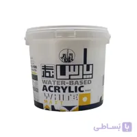 رنگ آکریلیک پایه آب سفید مات پارس نگار ۳/۹۰۰ کیلویی
