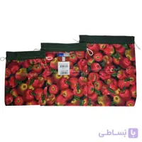 کیسه سبزی 3 تکه رزین تاژ طرح سیب چاپی