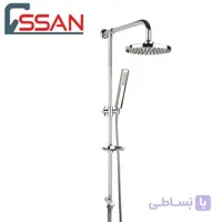 علم دوش حمام تینا کروم راسان ا showerset tina chrome rassan
