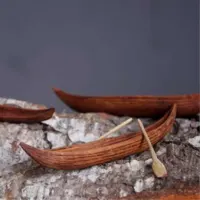دکوری دستساز چوبی مجموعه طرح قایق های حوری شامل سه قایق ا Handmade wooden decor The design of the nymph boat design includes three boats