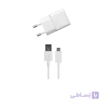 شارژر اصلى سامسونگ با كابل ١ و نیم مترى گوشى Samsung Galaxy A01 ا 2A Samsung Galaxy A01 travel charger adapter with 1.5m cable