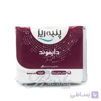 نوار بهداشتی پنبه ریز مدل دایموند بالدار و مشبک سایز خیلی خیلی بزرگ XXL بسته 10 عددی