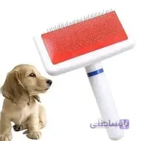 شانه پلاستیکی سفید سگ و گربه