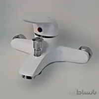 شیر دوش حمام نیکان مدل سفید کروم ا Nikan White Chrome Shower Faucet