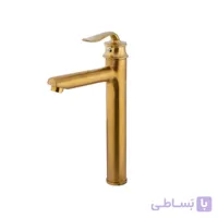 شیر روشویی کی آی جی مدل کوانتوم طلایی پایه بلند