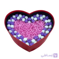 جعبه هدیه طرح قلب تزئین شده کد k1183