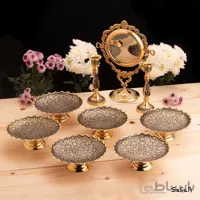 ست هفت سین برنجی میناکاری کد 103 (بدون آیینه و شمعدان)