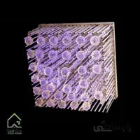 لوستر کریستال سقفی مربع 80cm