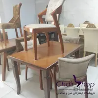 میز و صندلی ناهار خوری 6 نفره مدل راشا یا پیچکی