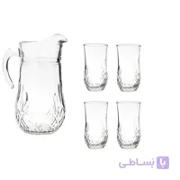 ست پارچ و لیوان کریستال نوری تازه سری لیونا