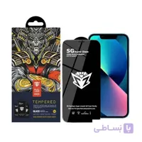 محافظ صفحه نمایش اس جی مدل Super Glass مناسب برای گوشی موبایل اپل Iphone 13 ا SG Super Glass screen protector suitable for Apple Iphone 13