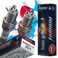 شمع ایریدیم مکس پایه کوتاه برند NGK ژاپن(بسته۴عددی) ا NGK Spark Plug BKR6EIX - 11P 2574 Iridium MAX JAPAN